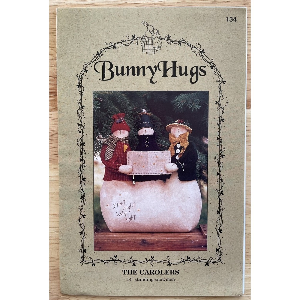 Bunny Hugs - The Carolers Craft Pattern For 14" Standing Snowmen